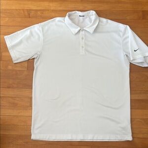 Nike White Polo Shirt Classic Design
